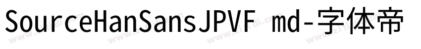 SourceHanSansJPVF md字体转换